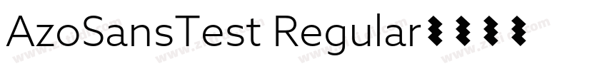 AzoSansTest Regular字体转换